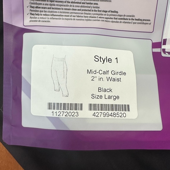 Contour MD compression girdle post surgery Recovery Large Black - Picture 8 of 8